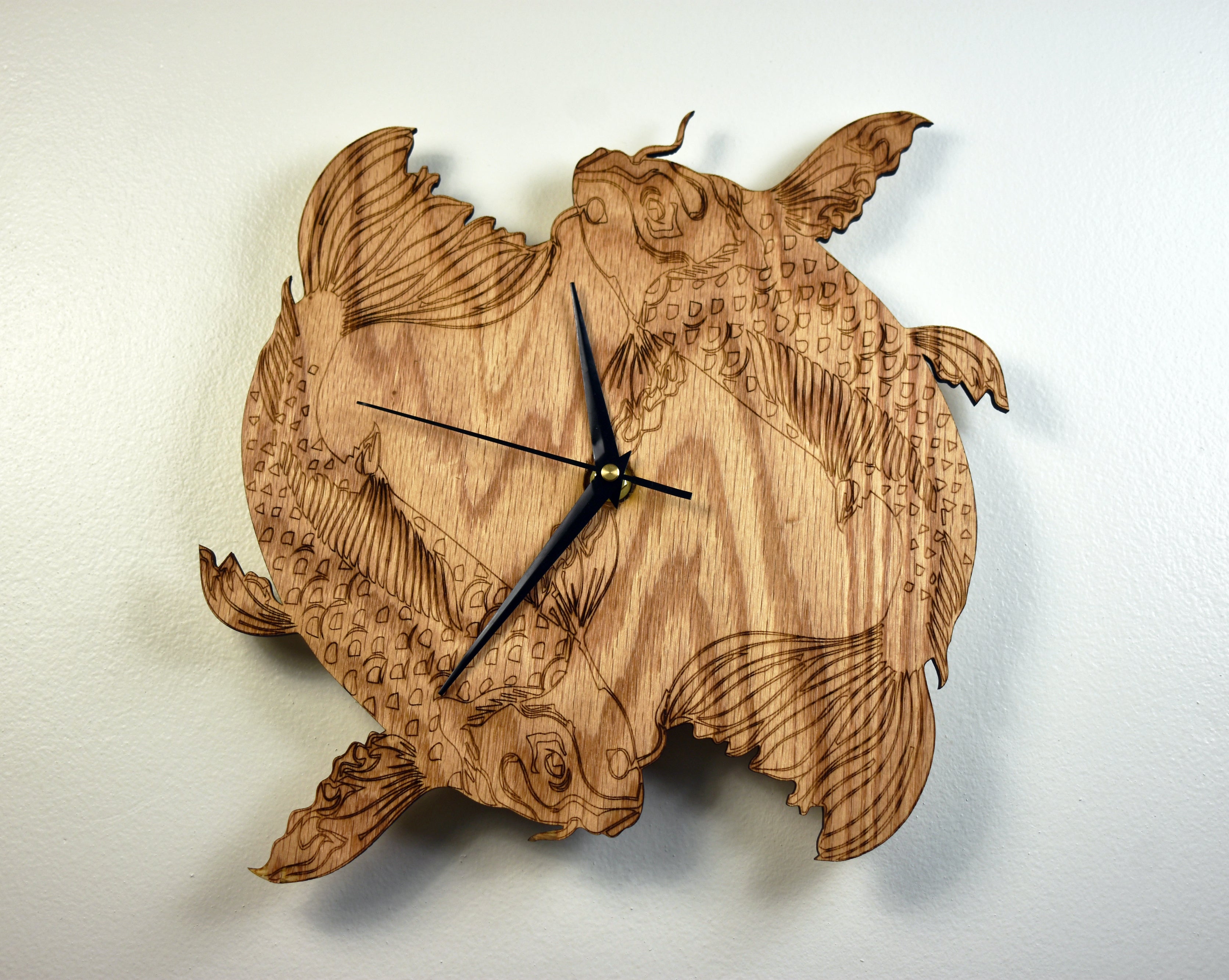 Koi Fish Clock
