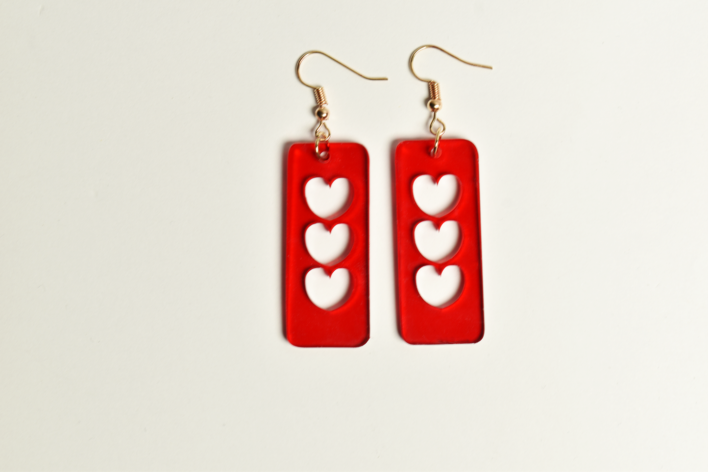 Red Heart Earrings