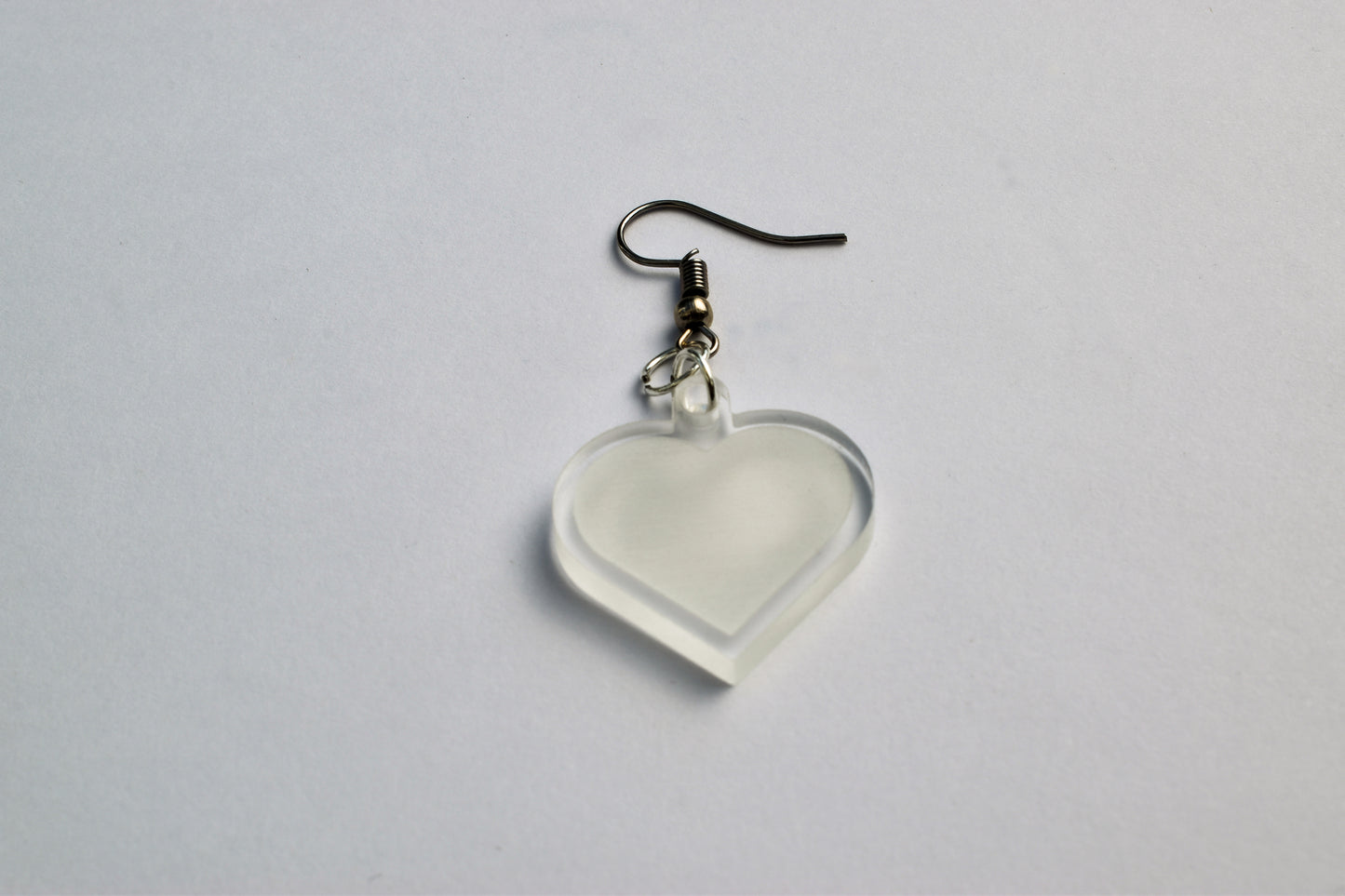 Acrylic Heart Earrings