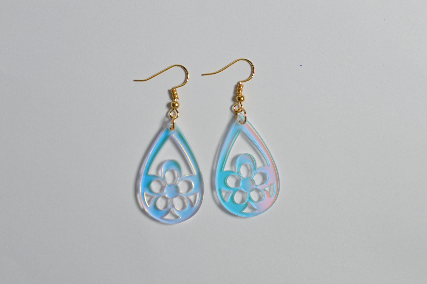 Teardrop Flower Earrings