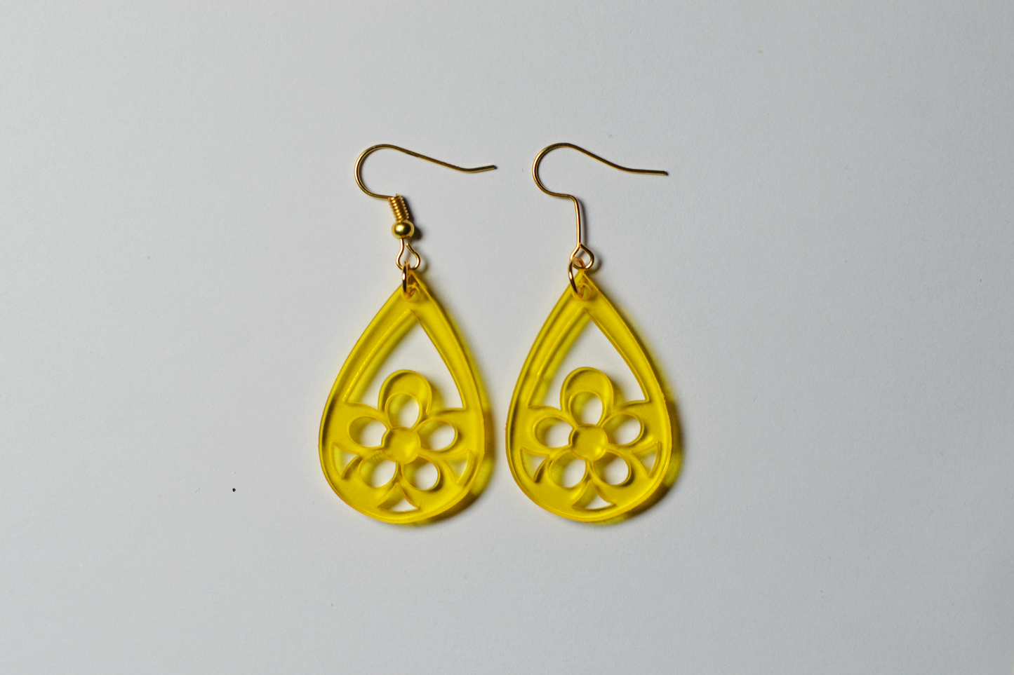 Teardrop Flower Earrings