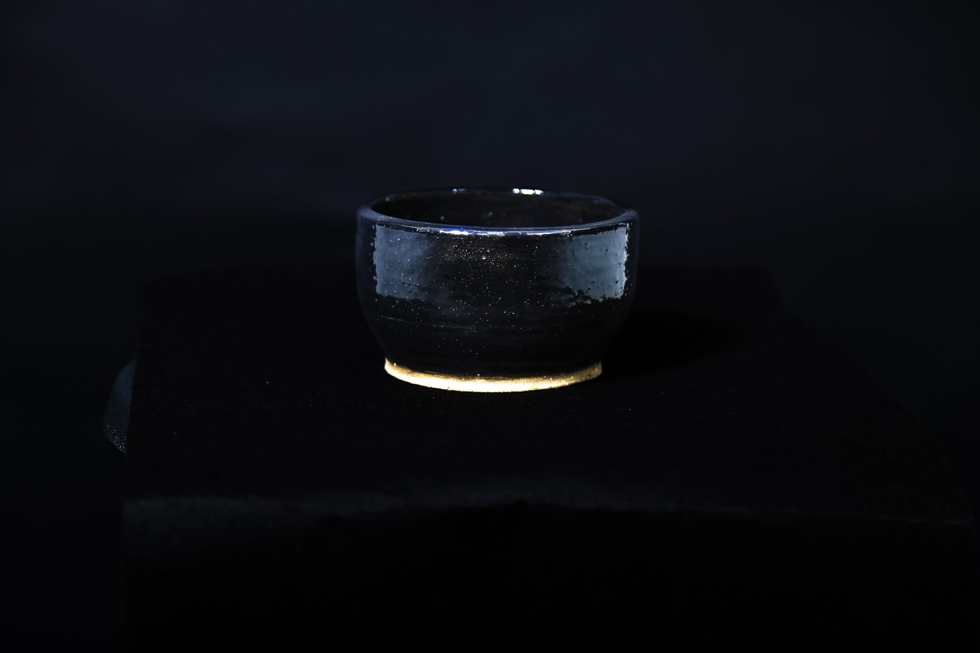 Sleek Black Ceramic Bowl