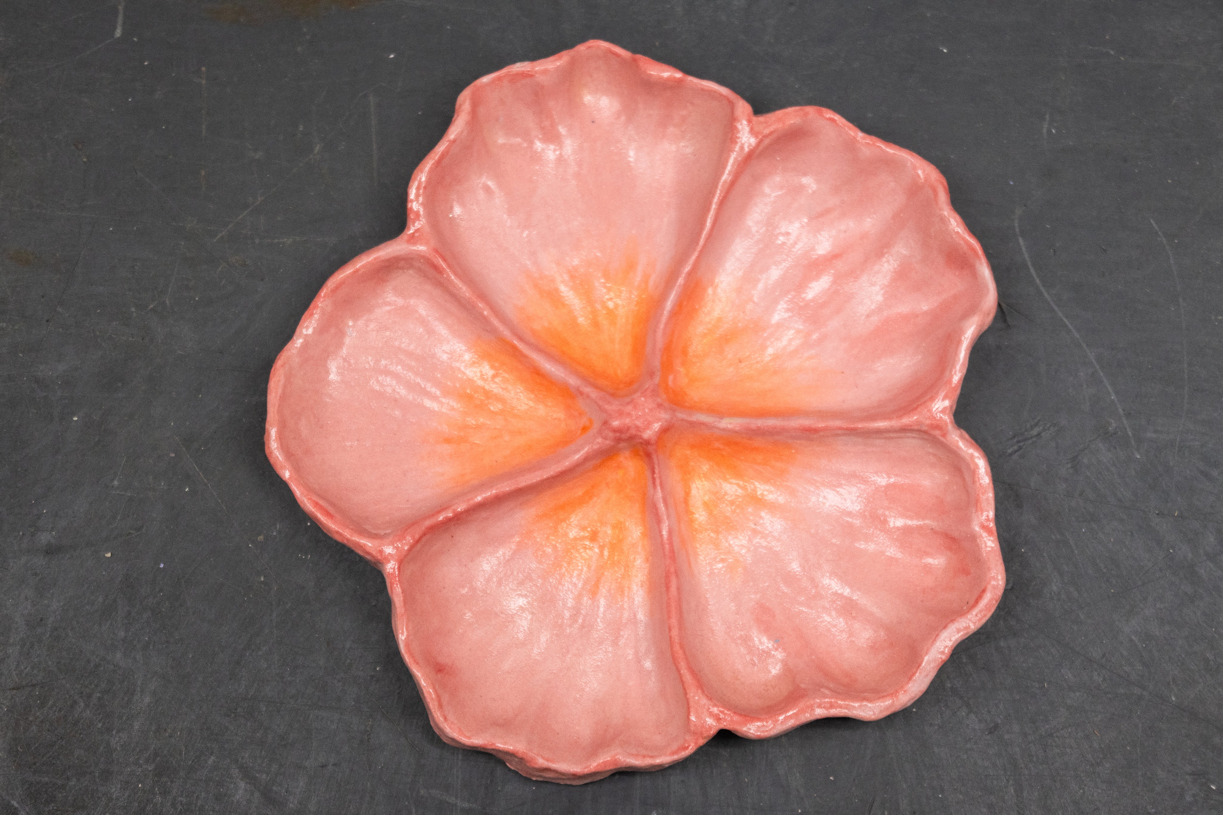 Painted Hibiscus Plate
