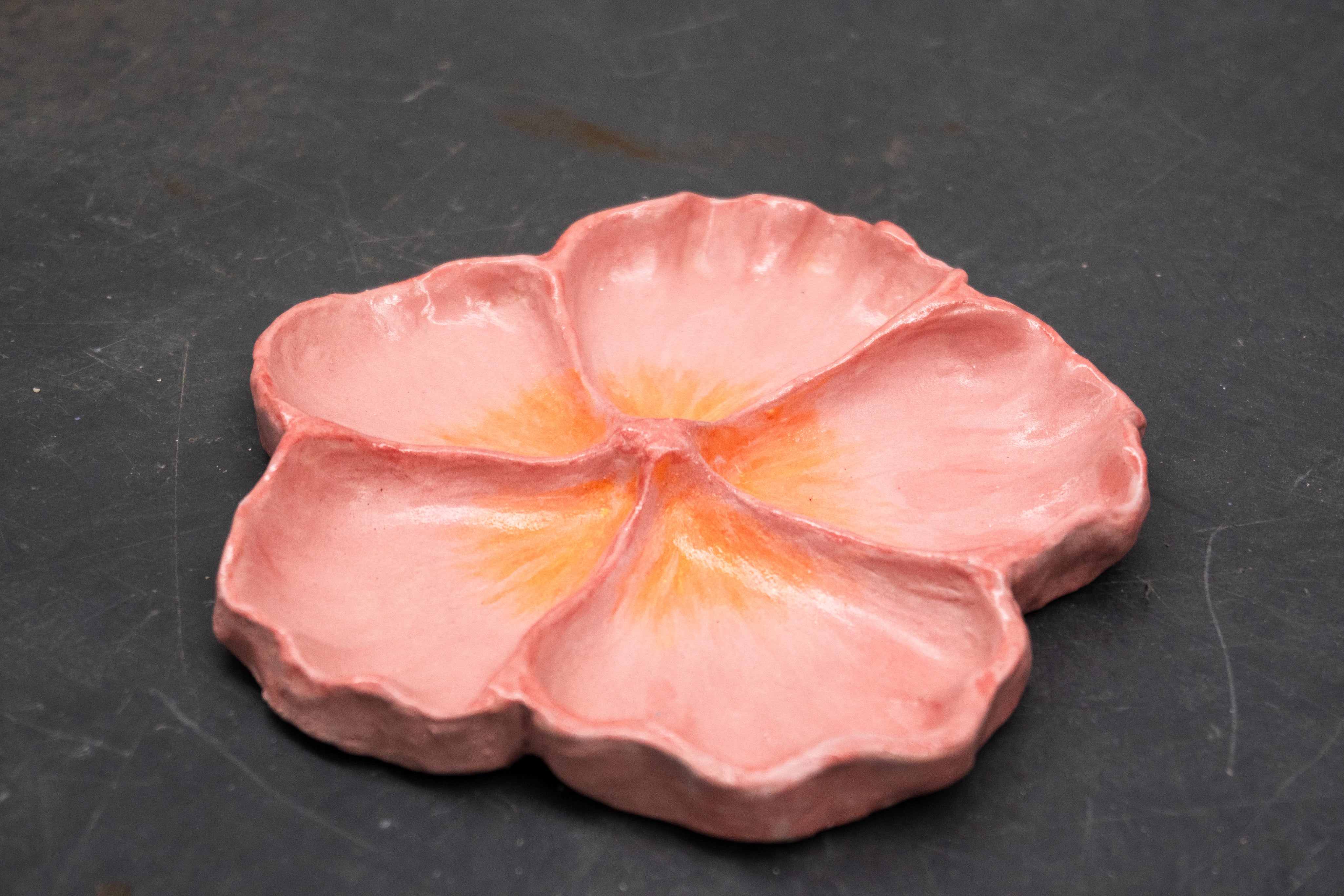 Painted Hibiscus Plate