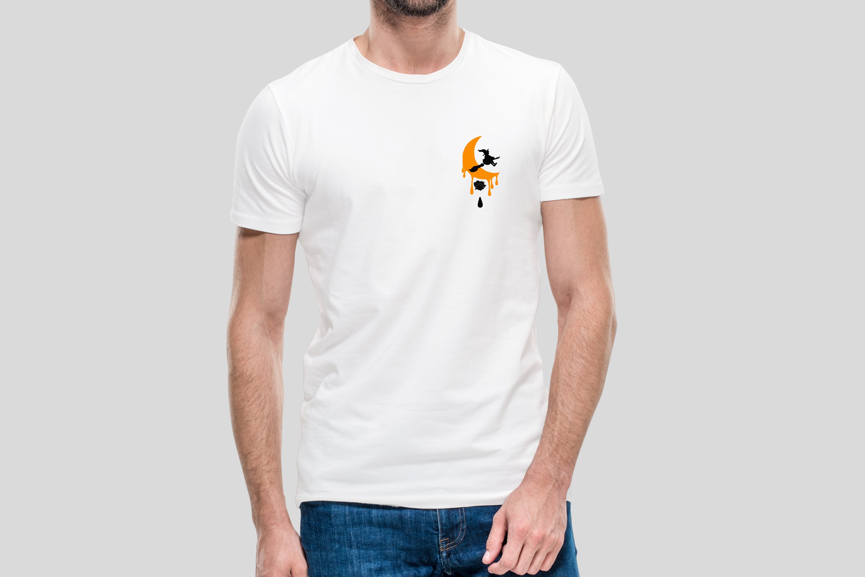 Halloween Moon Witch T-Shirt