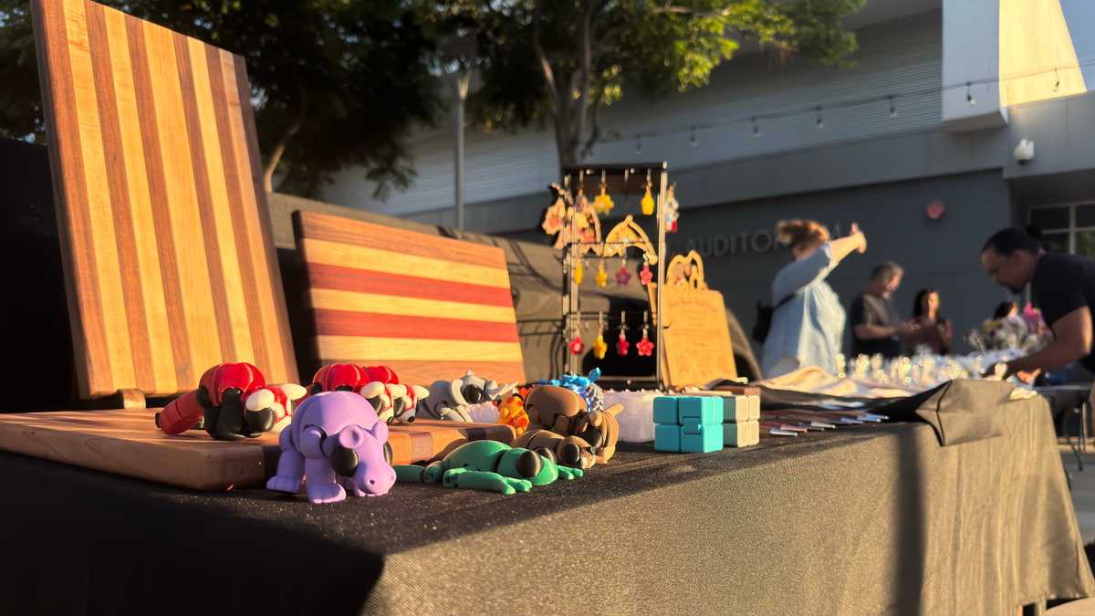 Custom goods, made by students.