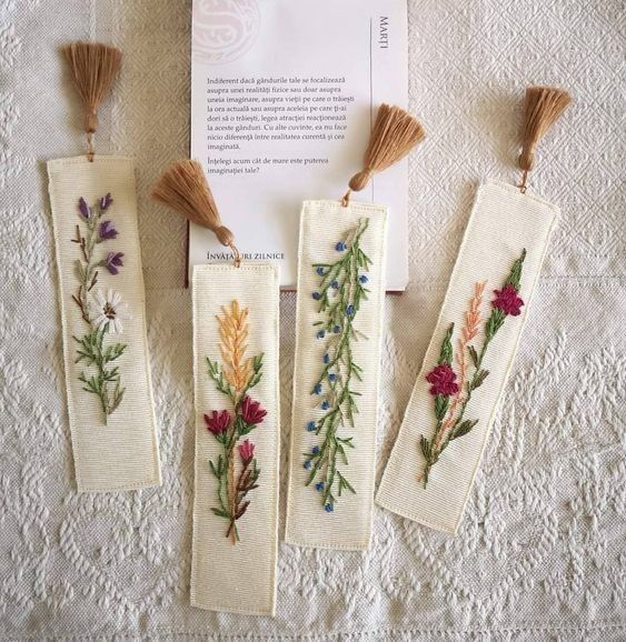 Embroidered Book Marks