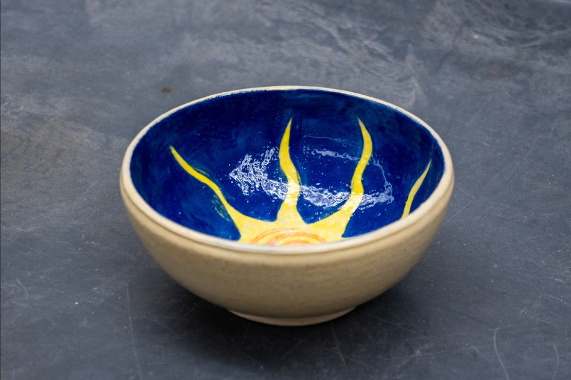 Round Medium Bowl- Sun