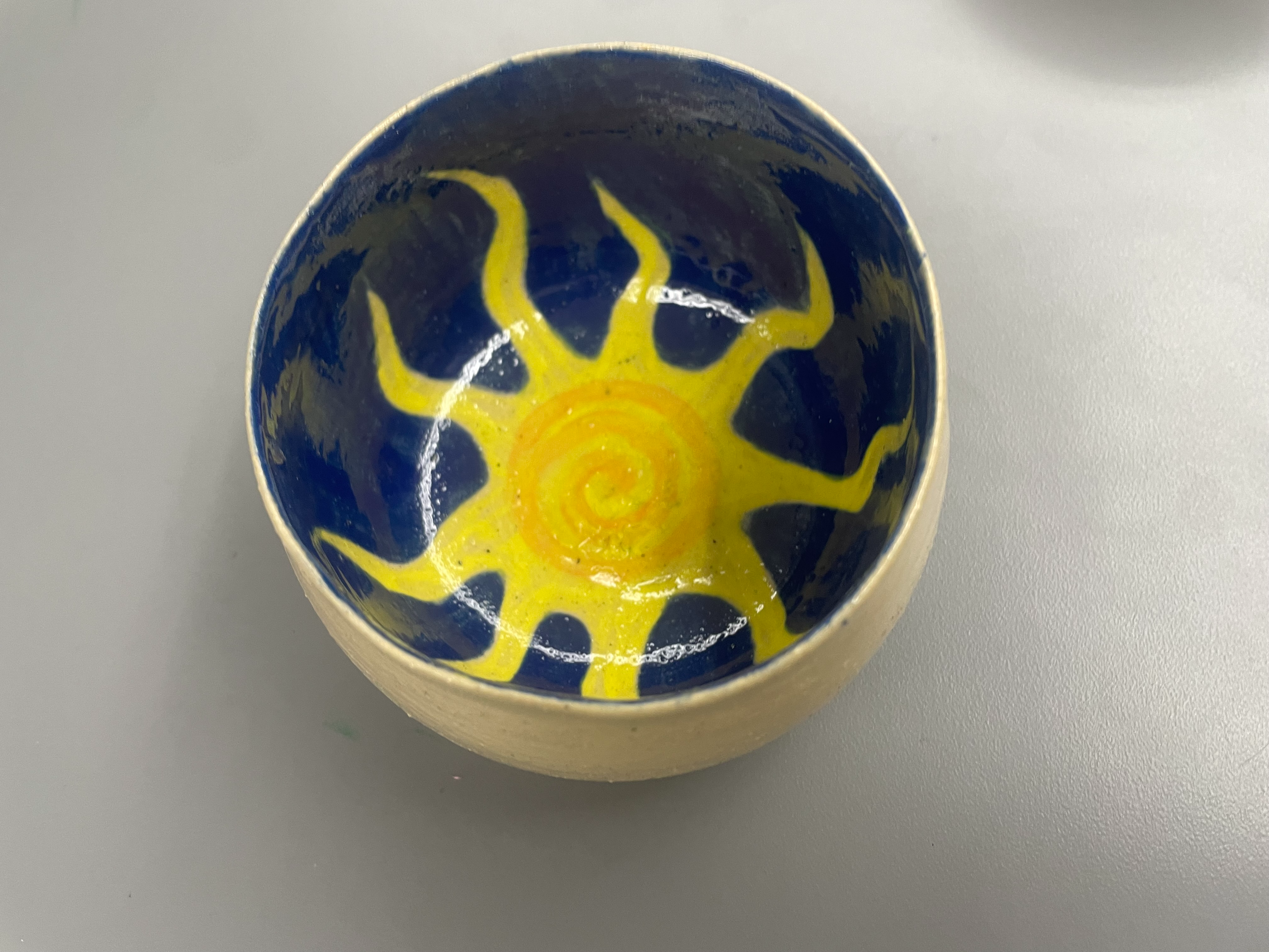 Round Large Bowl- Sun
