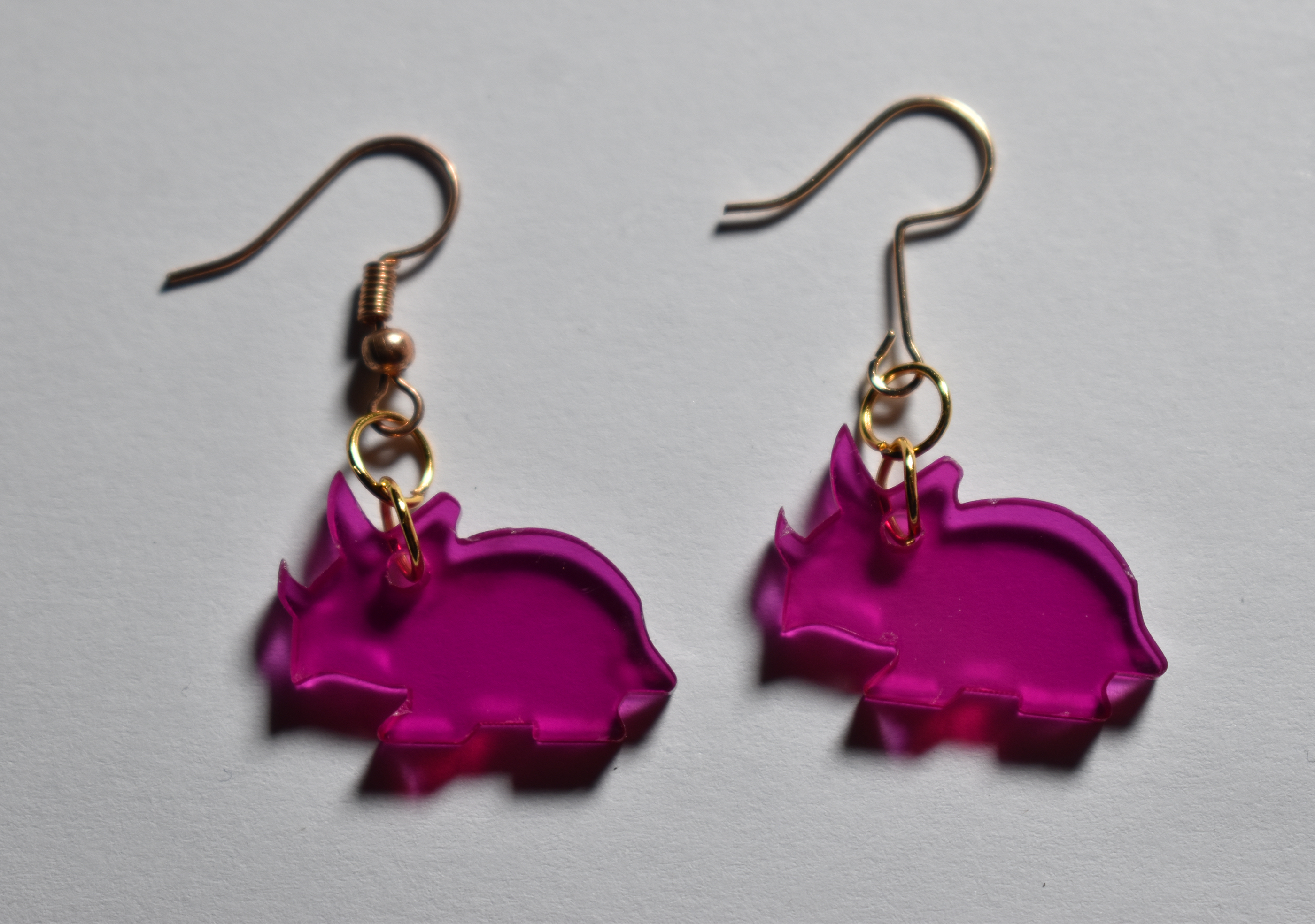 Rhino Earrings