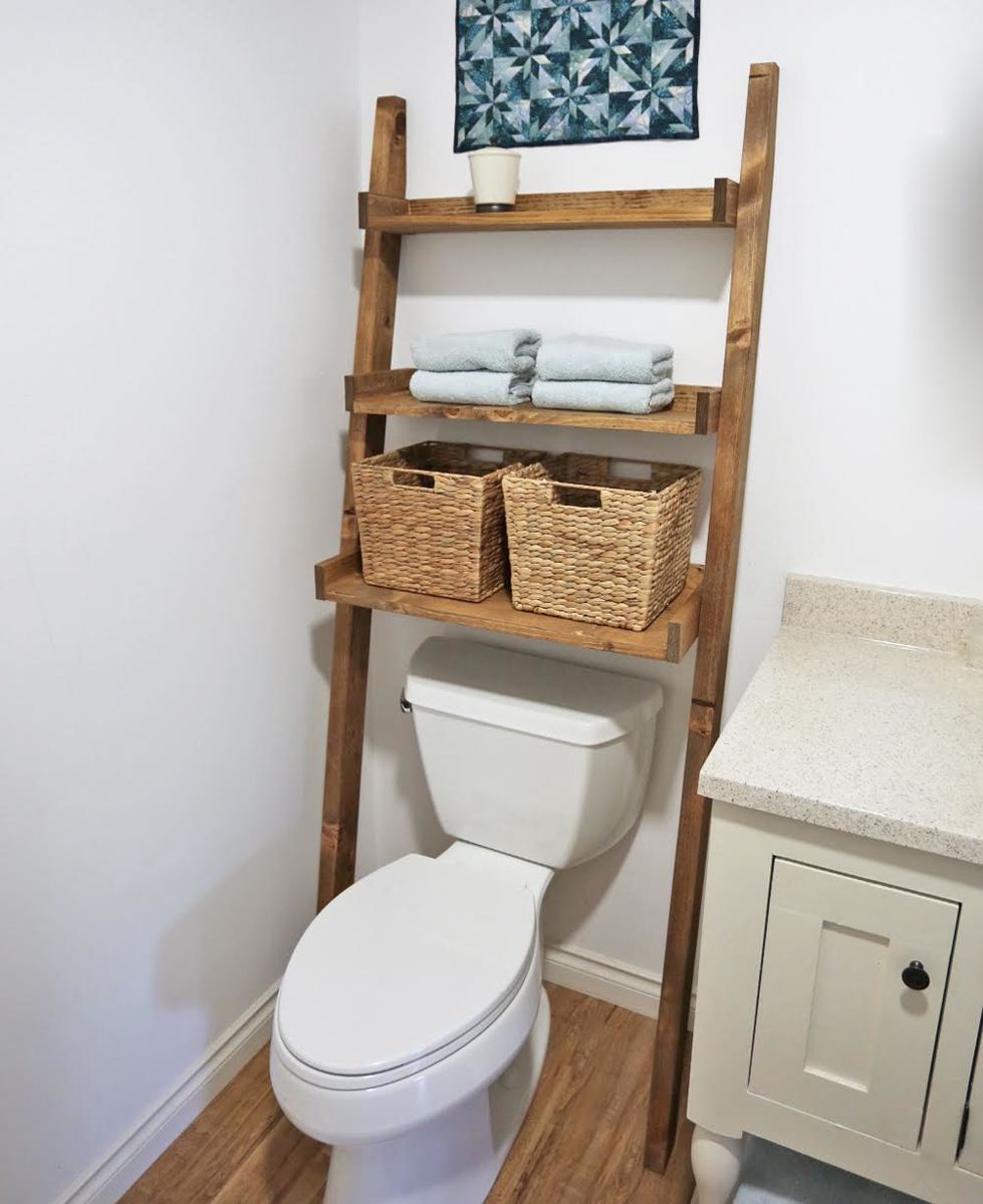 Bathroom Ladder Shelf