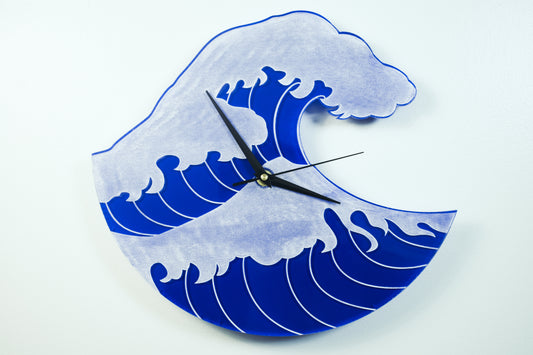 Japanese Wave Inspired Clock