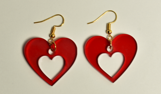 Heart in Heart Earrings