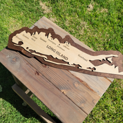 Long Island Laser Cut Map