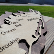Long Island Laser Cut Map