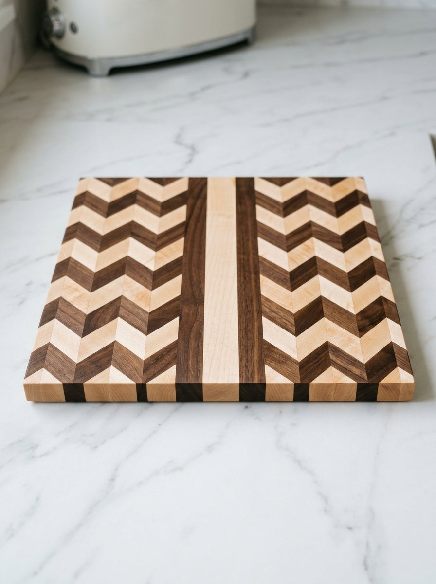 Zig-Zag End-Grain Cutting Board